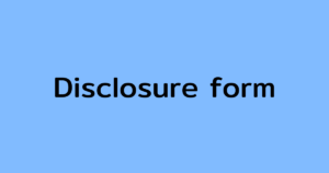 การทำ Disclosure form